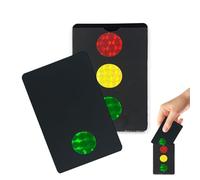 Trick Card Toy, Interactive Portable Prank Magic Cards, Traffic Light Color Change Illusion, Easy to Learn Fun Gag Gift, Visual Magic Trick for Stage Theater Party Entertainment
