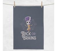 Trick Or Brains Tea Towel