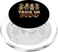 Trick or Moo Funny Halloween Cows Costume Pun PopSockets PopGrip for MagSafe