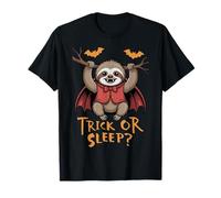 Trick or Sleep Sloth Vampire Halloween Lazy T-Shirt