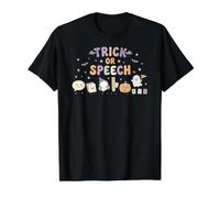 Trick or Speech SLP Halloween Speech Therapy Therapist Squad Value Graphic T-Shirt, Men, Black, S