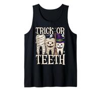 Trick Or Teeth Dentist Halloween Tooth Dental Assistant Tank Top