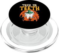 Trick Or Teeth Spooky Tooth Witch Dentist Dental Halloween PopSockets PopGrip for MagSafe