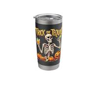 Trick Or Tequila Halloween Skeleton Pumpkins Stainless Steel Insulated Tumbler