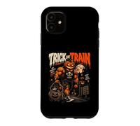 Trick or Train Pumpkin Bodybuilder Halloween Workout Case for iPhone 11