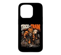 Trick or Train Pumpkin Bodybuilder Halloween Workout Case for iPhone 15 Pro