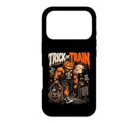 Trick or Train Pumpkin Bodybuilder Halloween Workout Case for iPhone 17 Pro