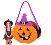 Trick Or Treat Bags,Halloween Non Woven Bags - Non Woven Halloween Snack Goodie Bags,Large Size Reusable Halloween Goodies Bags Go From