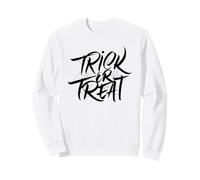 Trick Or Treat Black Spider Web Happy Halloween Fun Sweatshirt