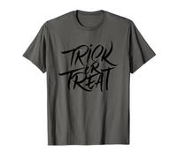 Trick Or Treat Black Spider Web Happy Halloween Fun T-Shirt