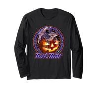 Trick Or Treat Dragon Pumpkin Anne Stokes Halloween Long Sleeve T-Shirt
