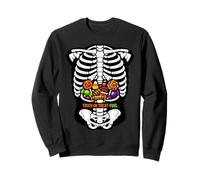 Trick Or Treat Fuel Halloween Candy Skeleton Spooky Sweatshirt