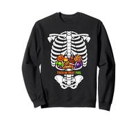 Trick Or Treat Fuel Halloween Candy Skeleton Spooky Sweatshirt