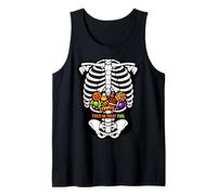 Trick Or Treat Fuel Halloween Candy Skeleton Spooky Tank Top