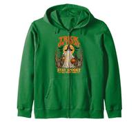 Trick Or Treat Ghost Halloween Ghost Zip Hoodie