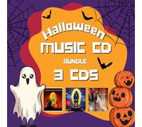 Trick or Treat Halloween CD Bundle, 3 Disc Party, Spooky Sounds and Haunted House Effects Set, 25 Tracks