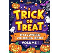 Trick Or Treat Halloween Coloring Book Vol 1
