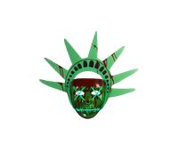Trick Or Treat Studios The Purge Election Year Lady Liberty Adult Light Up Injection Mask,Green