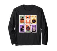 Trick Or Treat Spooky Halloween Stamps Design Long Sleeve T-Shirt