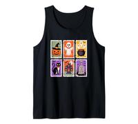 Trick Or Treat Spooky Halloween Stamps Design Tank Top