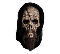 Trick Or Treat Studios MAJM117 Adults Templar Knight Skeleton Face Latex Overhead Mask - One Size Black