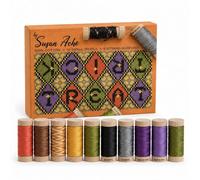 Trick or Treat Thread Set by Aurifil 100% Cotton 6 Spools - Ideal for Hand Embroidery, Quilting, Topstitching, Decorative Sewing - Made in Italy