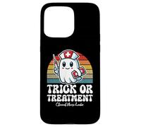 Trick Or Treatment Cute Halloween Clinical Nurse Leader Case for iPhone 15 Pro Max