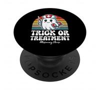Trick Or Treatment Cute Halloween Missionary Nurse PopSockets Adhesive PopGrip