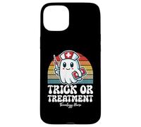 Trick Or Treatment Cute Halloween Toxicology Nurse Case for iPhone 15 Plus