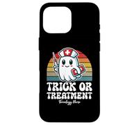 Trick Or Treatment Cute Halloween Toxicology Nurse Case for iPhone 16 Pro Max