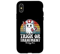 Trick Or Treatment Cute Halloween Toxicology Nurse Case for iPhone X/XS