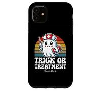 Trick Or Treatment Cute Halloween Trauma Nurse Case for iPhone 11