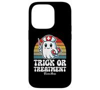 Trick Or Treatment Cute Halloween Trauma Nurse Case for iPhone 14 Pro