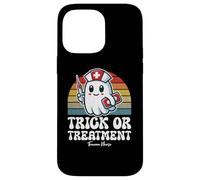 Trick Or Treatment Cute Halloween Trauma Nurse Case for iPhone 14 Pro Max