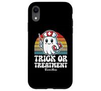 Trick Or Treatment Cute Halloween Trauma Nurse Case for iPhone XR