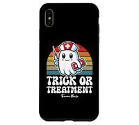 Trick Or Treatment Cute Halloween Trauma Nurse Case for iPhone XS Max