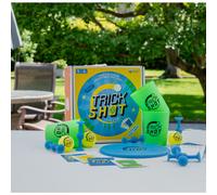 Fizz Creations Trick Shot The Game. Includes All You Need to Practice the Perfect Shot! Includes Stacking Cups, Ping Pong Balls, Sticky Darts, Throwing Disc & Challenge Cards. Garden Games Party Games
