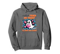 Trick Treat Myself To Books Shirt Funny Ghost Reading Pullover Hoodie