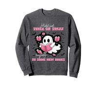 Trick Treat Myself To Books Shirt Funny Ghost Reading Sweatshirt