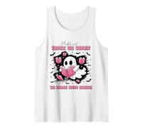 Trick Treat Myself to Books Shirt Funny Ghost Reading Tank Top