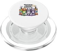 Trickin' With My Creeps Cute Halloween Monster Squad PopSockets PopGrip for MagSafe