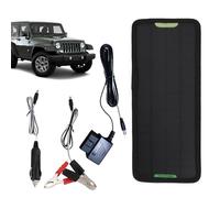 Trickle Solar Panel - 5W Battery Charging Kit, 12V Maintainer Device | Waterproof Solar Charger for Car, RV, Motorcycle, Tractor, Truck and Battery Storage