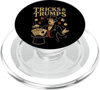 Tricks & Trumps Vintage Card Magic Illusionist PopSockets PopGrip for MagSafe