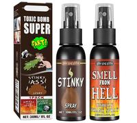 Tricky Liquid Fart Spray 2Pcs - Extra Strong Stinky Prank Kit for Adults. Perfect for Pranks & Gags Super Smelly Fake Fart for Friends & Family. Funniest Stink Prank