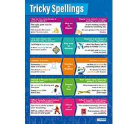 Tricky Spellings | English Posters | Gloss Paper measuring 850mm x 594mm (A1) | Language Classroom Posters | Education Charts by Daydream Education