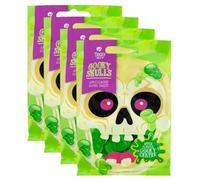 Tricky Treats Gooey Skulls Gummy Sweets 140g x Pack of 4 - Apple - Give Your Trick or Treaters a Scare They'll Never Forget - Delicious, Bubblegum Flavour Gummies