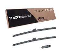 TRICO Diamond 24 Inch pack of 2 High Performance Automotive Replacement Windshield Wiper Blades For My Car (25-2424), Easy DIY Install & Superior Road Visibility