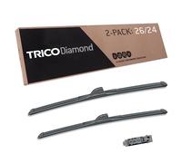 TRICO Platinum 26 Inch & 24 inch pack of 2 High Performance Automotive Replacement Windshield Wiper Blades For My Car (25-2624)