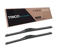 TRICO Solutions High Mileage 22 Inch Pack of 2 High Performance Automotive Replacement Windshield Wiper Blade for Select Chevrolet, GMC, Ram, Ford, Cadillac and Dodge Models (56-2222)