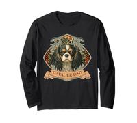Tricolor Cavalier King Charles Spaniel CKCS Dad Long Sleeve T-Shirt